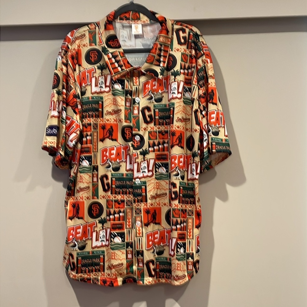 Giants Beat LA Aloha Shirt Giveaway 2024 New